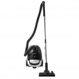 Powersonic Bagged Cylinder Vacuum Cleaner - 800W - Black/Silver