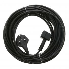 Vacuum Cleaner Flex 12 Metre 1.0mm 3 Core 3 Pin Plug - Black - Made To Fit Numatic Henry, Hetty, James, David, Harry, Basil Models - 236010