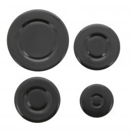 Whirlpool Cooker Oven Hob Burner Cap And Flame Head Kit - Set of 4