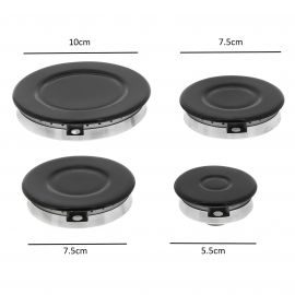 Hotpoint Cooker Oven Hob Burner Cap And Flame Head Kit - Set of 4