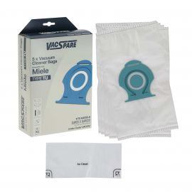 Compatible TU Microfibre Vacuum Cleaner Bags (Pack of 5 + 1 Filter) - Suitable for Miele L1 S1 Guard Models - 12557060