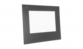 Zanussi Main Oven Door Glass Outer Black 594 X 465mm