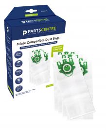 PartsCentre Microfibre Bag - Type U (Pack of 5 Microfibre Bags + 2 filters) - 07282050 - Compatible With Miele Vacuum Cleaners