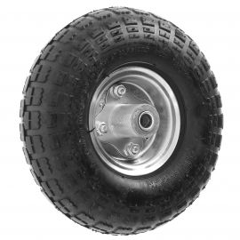 Pneumatic 10" Sack Truck Wheelbarrow Tyres Trolley Wheel Cart Tyre Wheels - 4 Pack