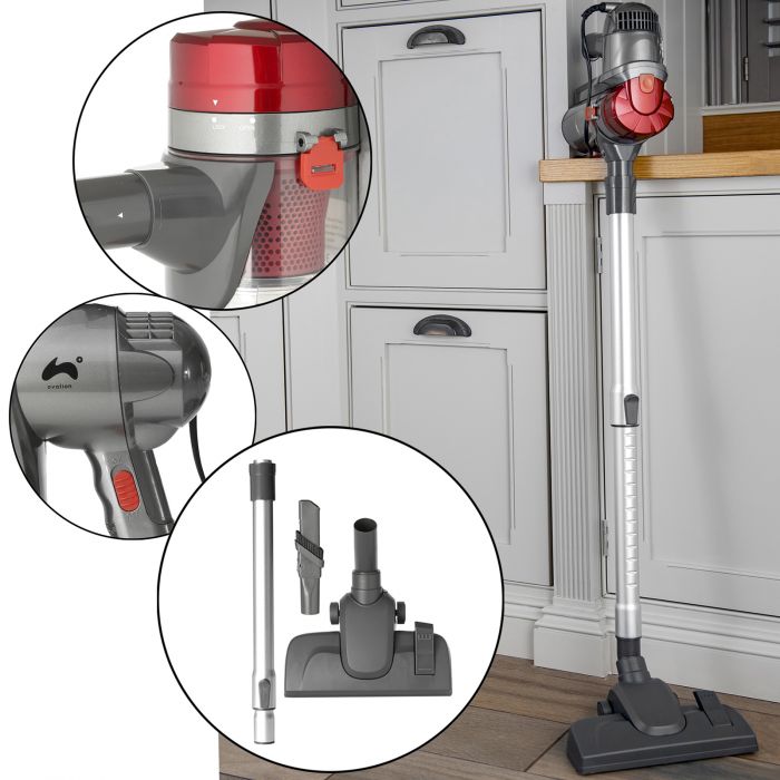 Ovation Handheld & Upright MultiPurpose Vacuum Cleaner Burgundy Red