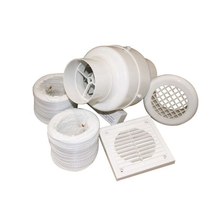 Manrose 4 Inch In Line Extractor Fan Kit With Timer Parts Centre