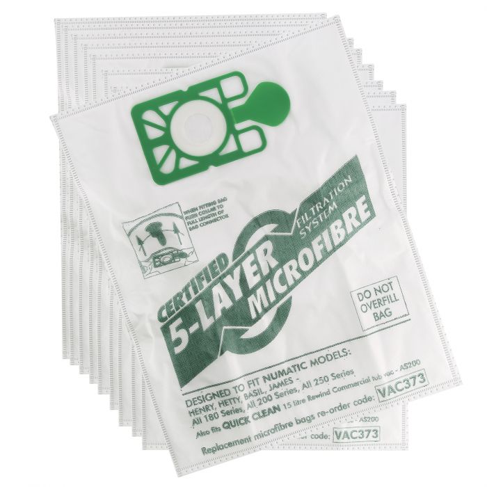 5 Pack of Numatic Henry Hoover Replacement Bags Vacuum Cleaner 