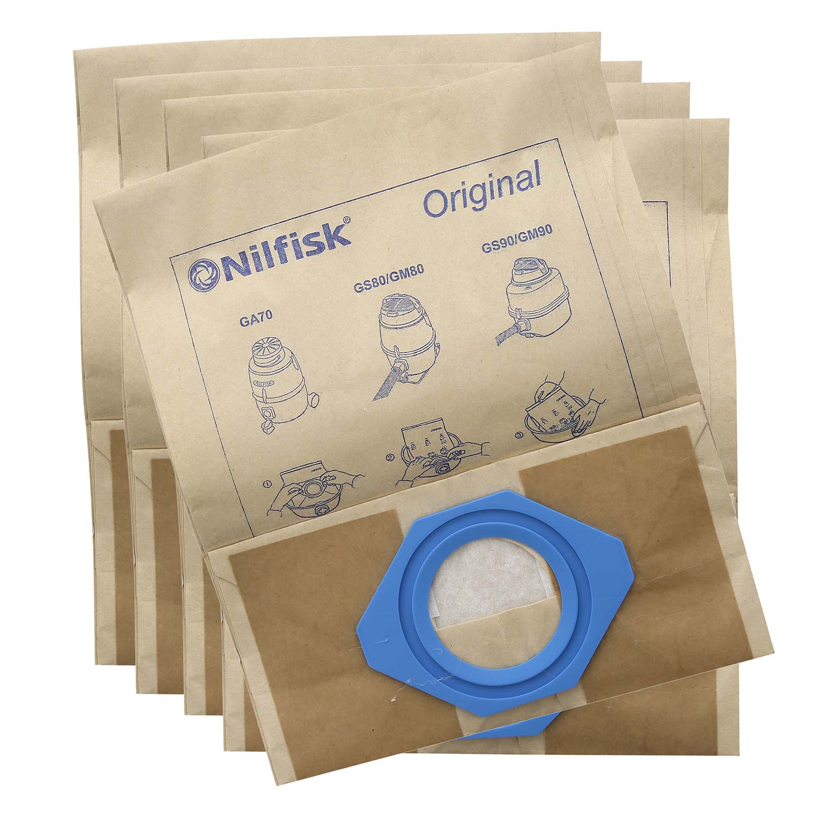 Nilfisk Vacuum Cleaner Paper Bag (Pack of 5) 82095000