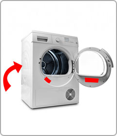 Find your tumble dryer model number