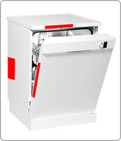 Dishwasher model number location