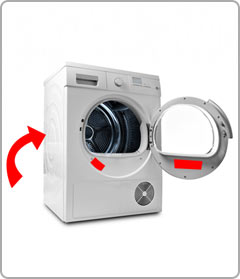 Tumble dryer model number location