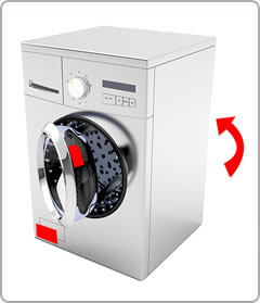 Washing machine model number location